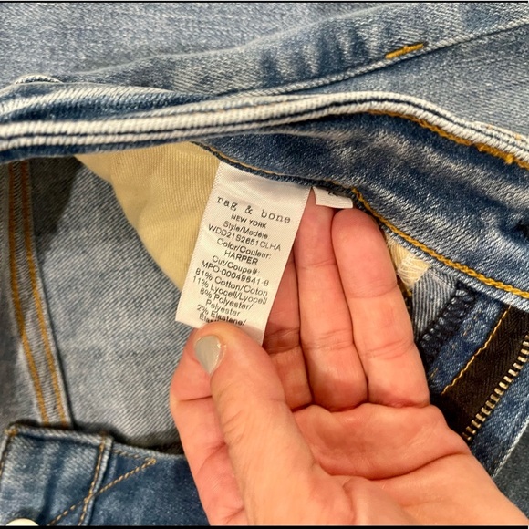 Rag & Bone Cate Mid-Rise Ankle Skinny Jeans in Harper. - Picture 12 of 13